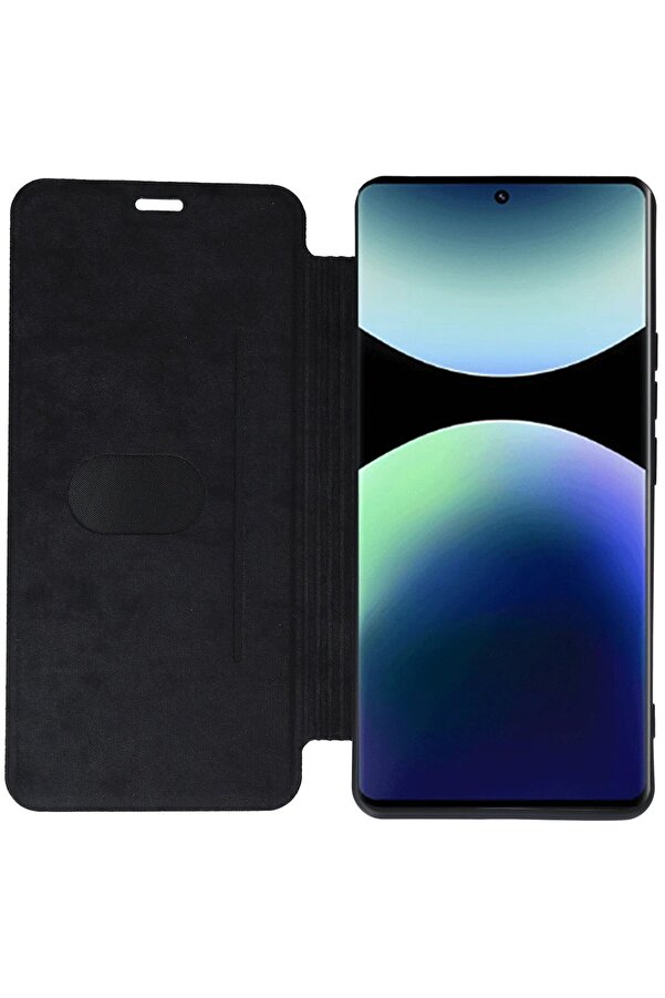 Xi̇aomi̇ Redmi̇ Note 14 Pro 4G Kılıf Fli̇p Cover - Koyu Yeşi̇l - Dropx3474-8215