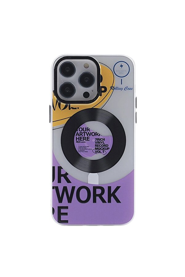 İphone 12 Pro Max Kılıf Apollo Magneti̇csafe Desenli̇ Kapak - Apollo Şeffaf - 6 - Dropx7831-2309