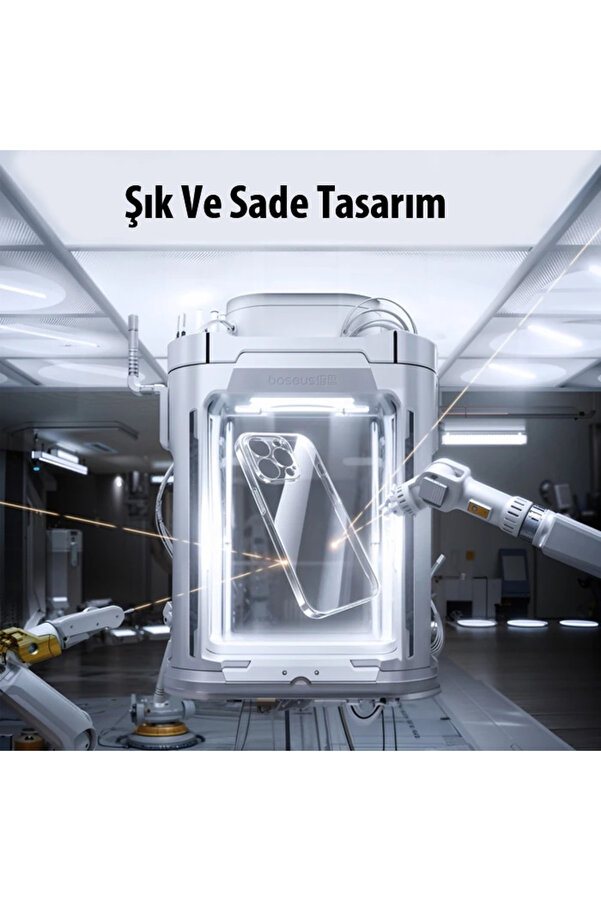 İphone 15 Pro Max Lucent Seri̇si̇ Ultra İnce Transparan Kılıf-(5775) - Gms6381-8586