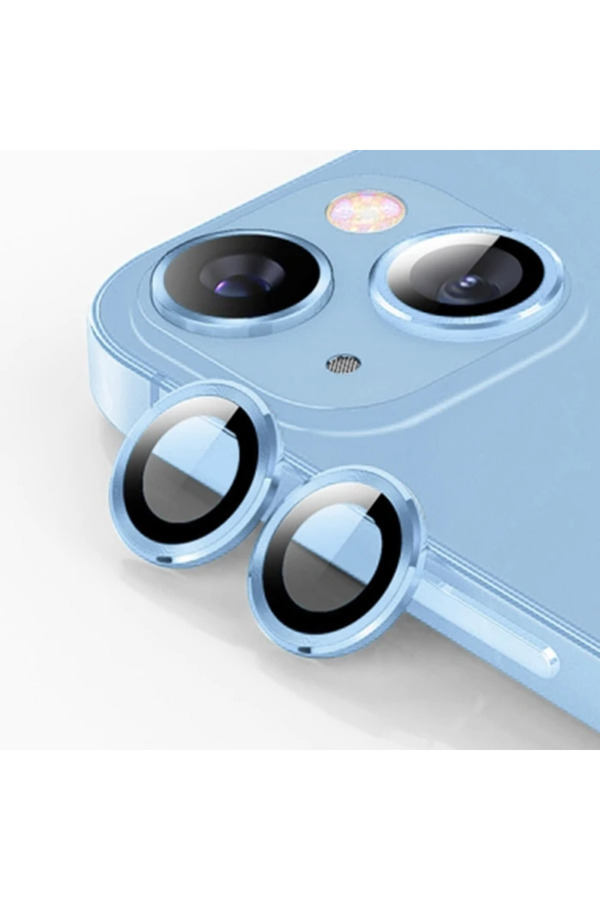 Ally İphone 14-14 Plus 3D Metal Çerçeveli̇ Kamera Lens Koruyucu-(1903) - Dropx3322-2454