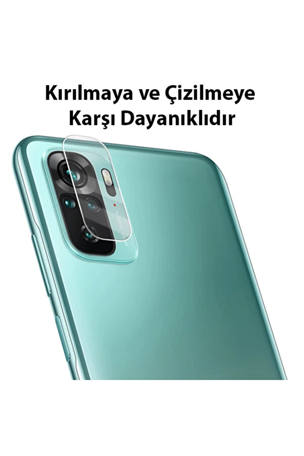 Ally Xi̇aomi̇ Redmi̇ Note 10 4G Tempered Glass Cam Kamera Koruyucu-(1903) - Ust4734-9933
