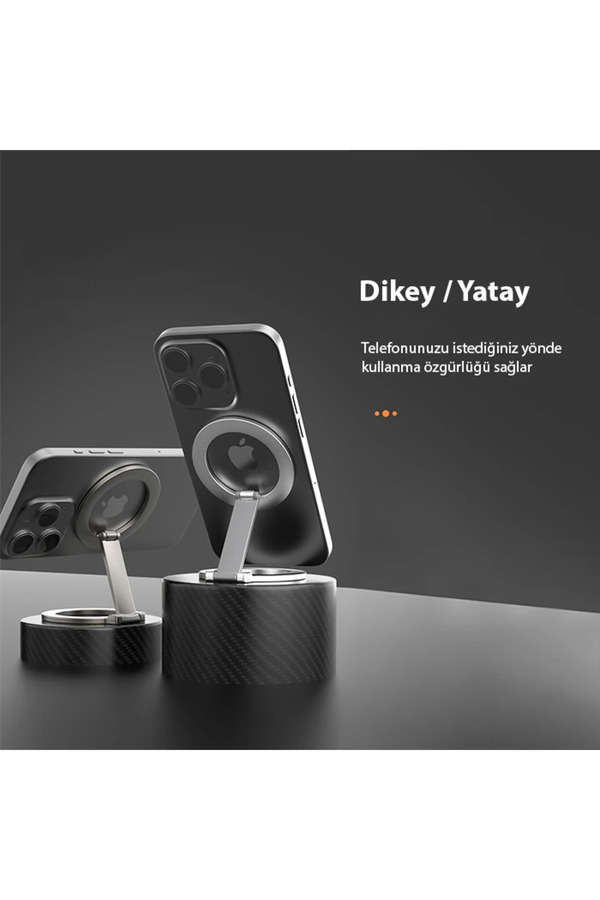 Ally Sj20 Magsafe Uyumlu Araç İçi̇ Torpi̇do Üstü Manyeti̇k Telefon Tutucu Alü - Dropx6952-9344