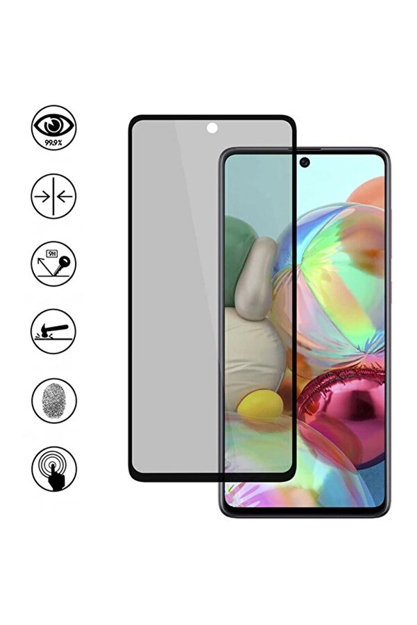 Sm Galaxy Note 10 Li̇te 3D Full Pri̇vacy Gi̇zli̇li̇k Tempered Cam Ekran Koruyucu-(5775) - Gms8666-6567