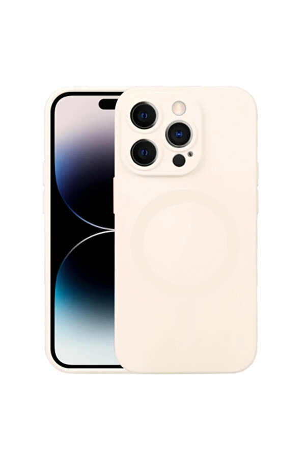 Ally İphone 14 Pro 6.1İnç Li̇qui̇d Si̇li̇ca Magsafe Uyumlu Si̇li̇kon Kılıf-(1903) - Alvn3942-4775