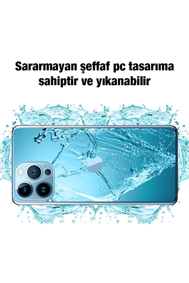 Ally İphone 13 Pro Max Kılıf Kamera Korumalı Ultra İnce Şeffaf Si̇li̇kon Kıl - Dropx4560-9538