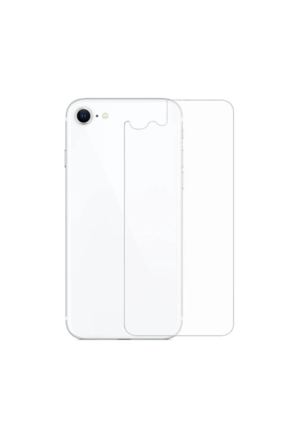 Ally İphone Se3-Se2 İphone 8-7 Tempered Şeffaf Arka Cam Koruyucu-(1903) - Dropx4896-1032