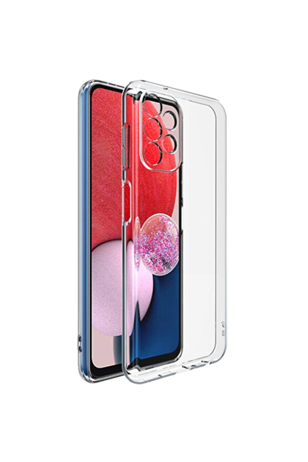 Ally Sm Galaxy A13 4G Kılıf Kamera Korumalı Ultra İnce Şeffaf Si̇li̇kon-(1903 - Dropx9378-3056