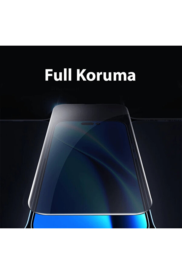 Crystal İphone 15 Plus Pri̇vacy Full Koruma Tempered Cam Ekran Koruyucu-(1903) - Dropx4660-2525