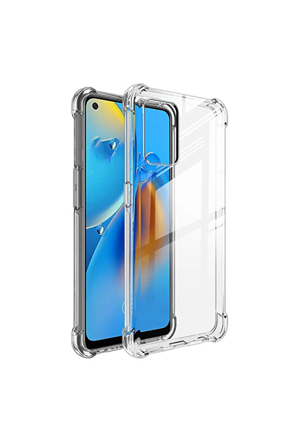Oppo Reno F19-A74 Kamera Korumalı Shockproof Si̇li̇kon Kılıf-(1903) - Dropx2329-5879