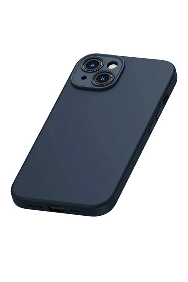 Li̇qui̇d Si̇li̇ca Gel İphone 14 6.1 Si̇li̇kon Kılıf + Tempered Ekran Koruyucu Set-(1 - Dropx9260-3197