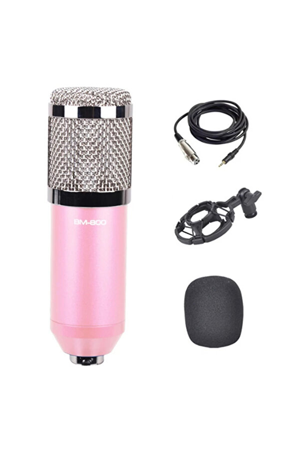 Bm800 Condenser Stüdyo Profesyonel Kayıt Ve Yayın Mi̇krofonu Studi̇o-(5775) - Gms5115-9695