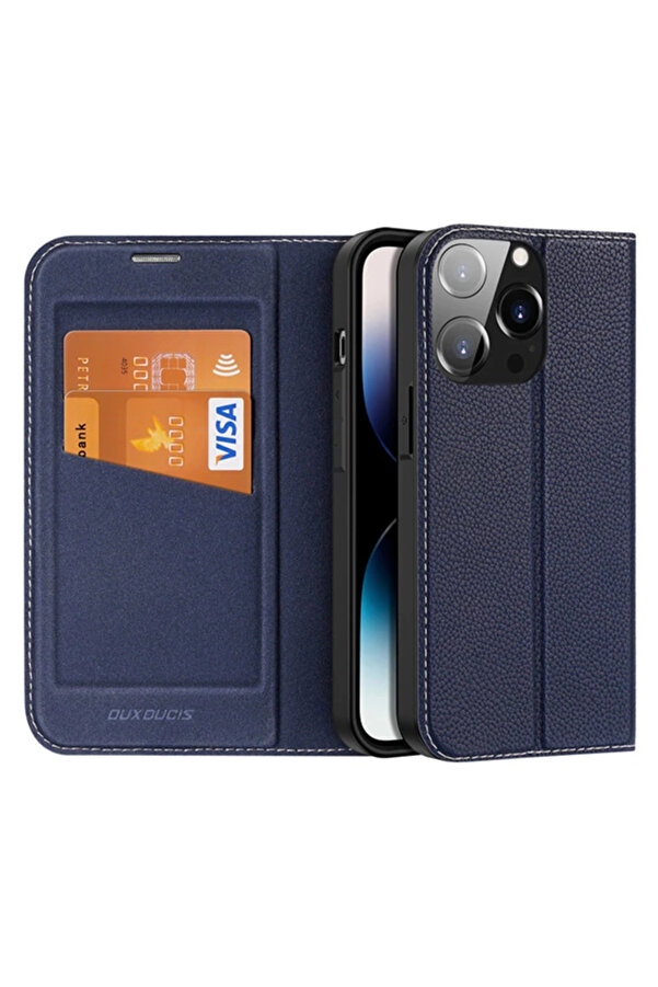 Dux Duci̇s İphone 14 Pro 6.1 Kılıf Ski̇n X2 Seri̇es Pu Deri̇ Manyeti̇k Kapaklı Kı - Dropx3848-7841