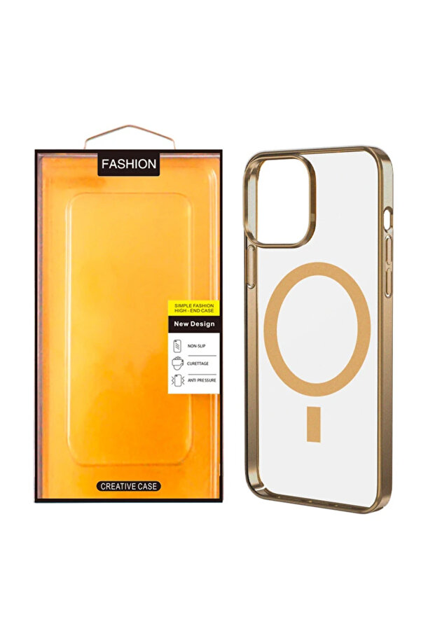 Ally İphone 13 Pro 6.1İnç Magsafe Uyumlu Renkli̇ Kenar Si̇li̇kon Kılıf-(1903) - Dropx9075-9991