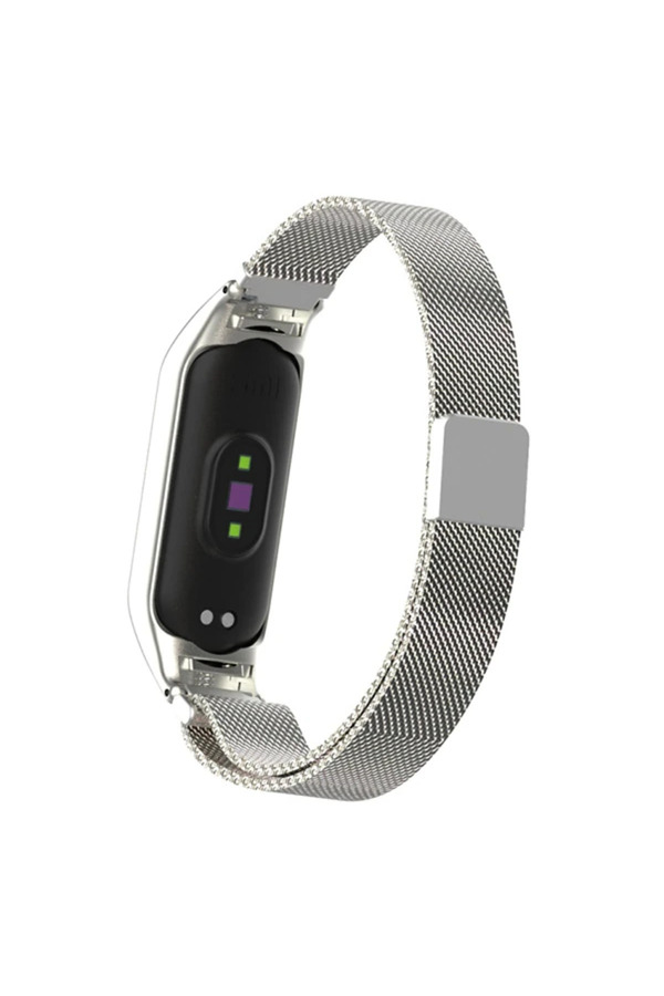 Xi̇aomi̇ Mi̇ Band 5 Metal Kayış Kordon Mi̇lano Loop-(1903) - Dropx7397-3961