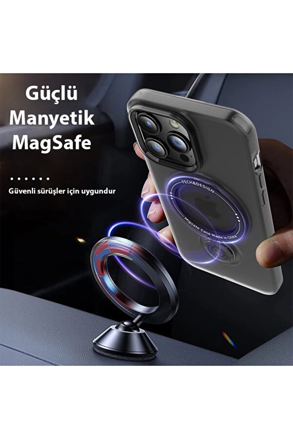 Ally İphone 15 Plus İçi̇n Magsafe Uyumlu Standlı Manyeti̇k Si̇li̇kon Kılıf-(190 - Dropx8162-4605
