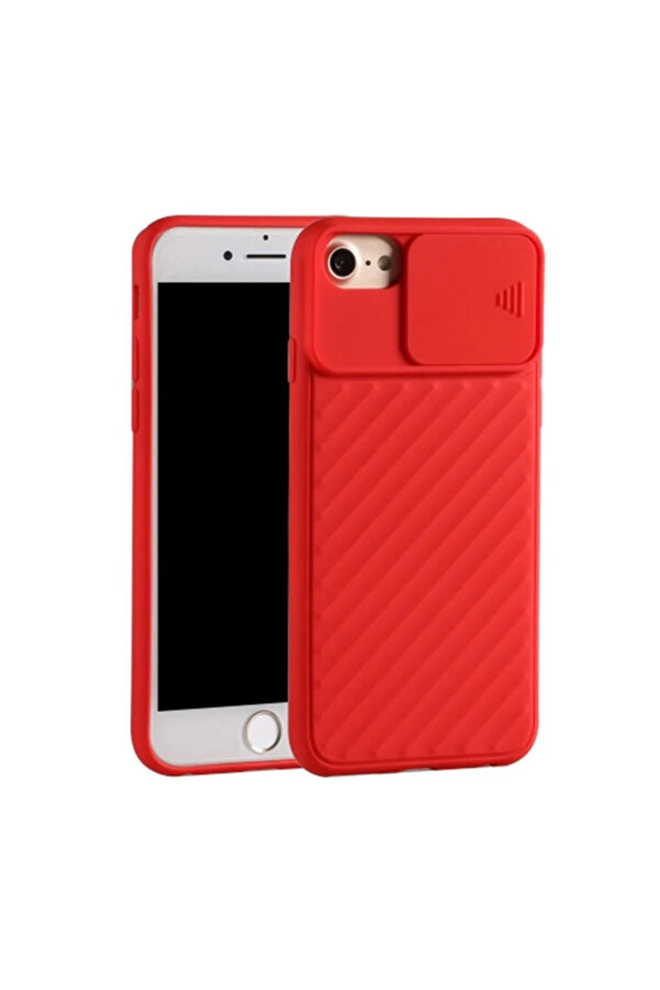 İphone Se3-Se2 İphone 8-7 Kılıf Kamera Kapatan Koruyucu Sürgülü Kılıf-(1 - Dropx7254-1075