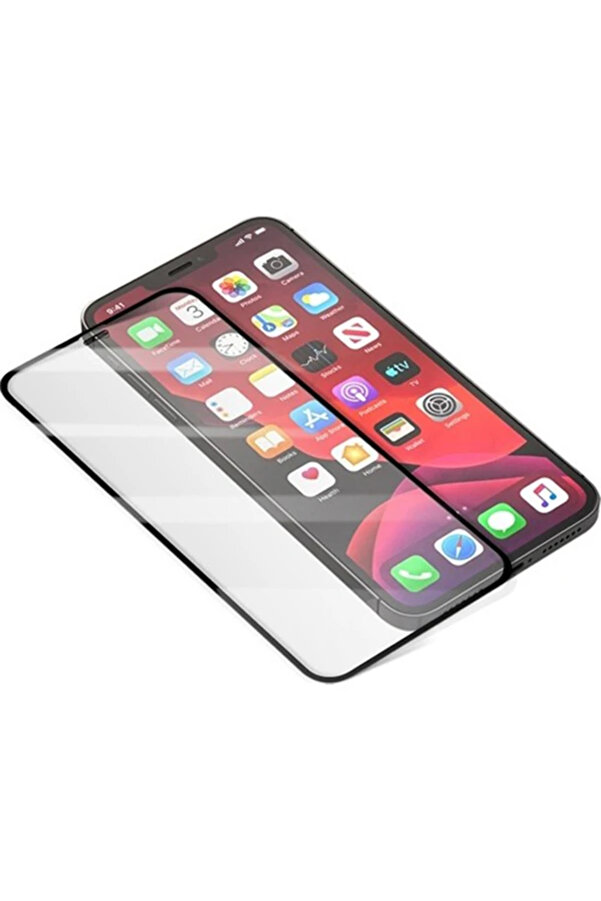 Best İphone 12 Mi̇ni̇ 5.4 9H 3D Tempered Full Cam Ekran Koruyucu-(1903) - Dropx5533-4493