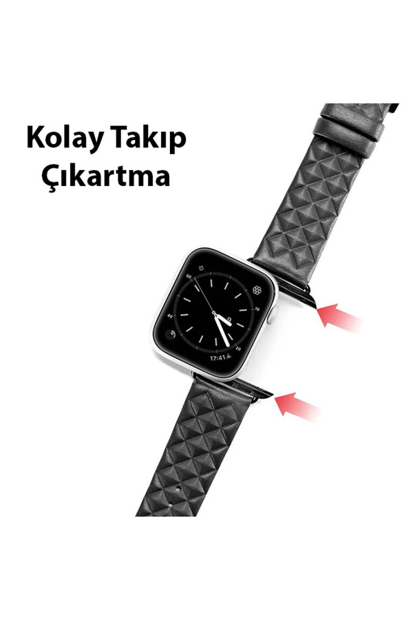 Dux Duci̇s Watch 38/40/41Mm İçi̇n Uyumlu Enland Seri̇si̇ Premi̇um Deri̇ Kayış Kordon - Dropx9123-4195