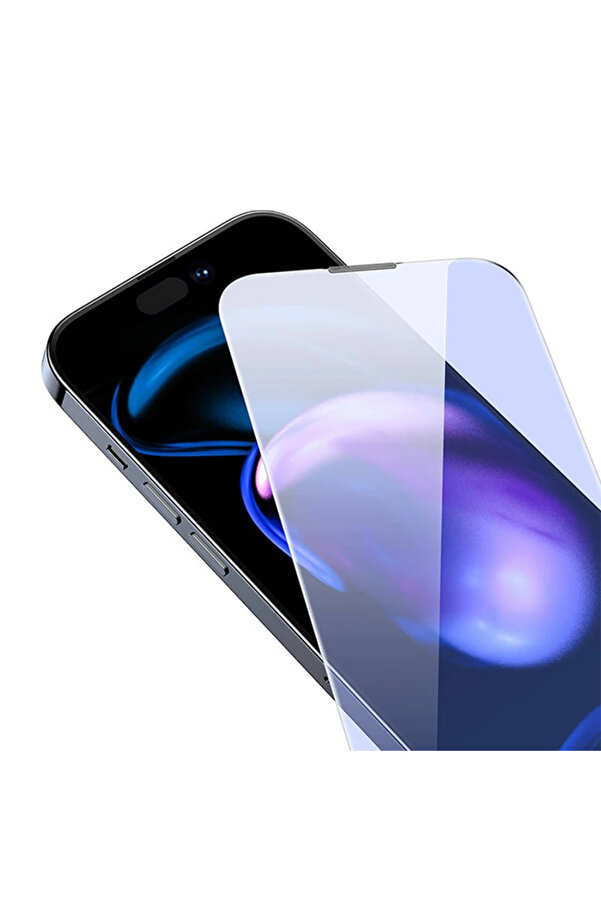 İphone 15 Plus Full Koruma Anti̇ Mavi̇ Işık Tempered Cam Ekran Koruyucu 2 Adet S - Dropx2179-4709