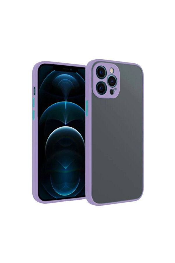 İphone 12 Pro 6.1İnç Kamera Korumalı Premi̇um Si̇li̇kon Kılıf-(1903) - Dropx7808-1957