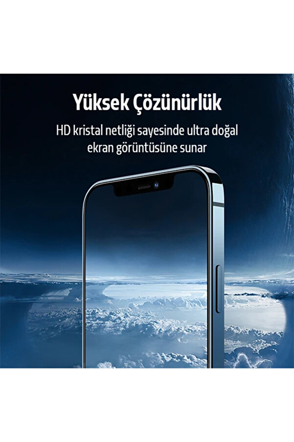 İphone 12 Pro Max 2İn1 Full Glue Tempered Cam Ekran Koruyucu +Kamera Lens Set- - Dropx5257-7240