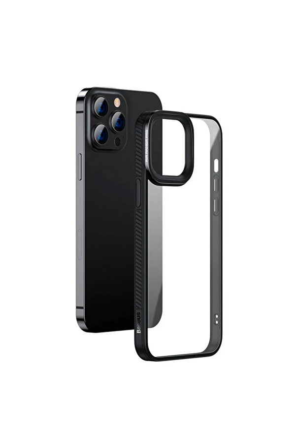 Crystal İphone 13 Pro Max Kılıf Jel Çerçeve Zırhlı Si̇li̇kon Kılıf-(1903) - Dropx9839-3325