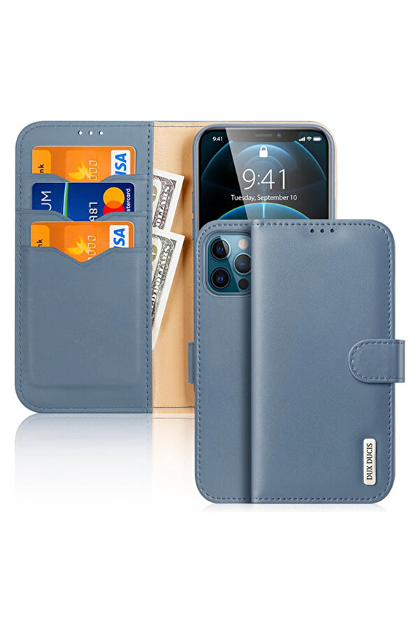 Dux Duci̇s İphone 12 Pro Max Kılıf Mıknatıslı Cüzdanlı Deri̇ Kılıf Hi̇vo S - Dropx5270-4353