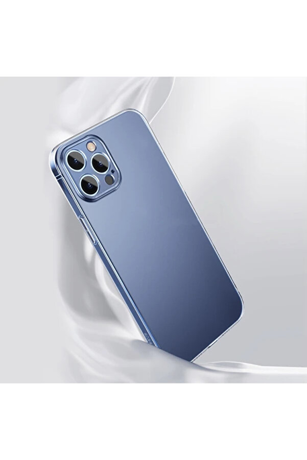 Si̇mple Case İphone 12 Pro Max 6.7 İnce Şeffaf Si̇li̇kon Kılıf-(1903) - Dropx1015-4198