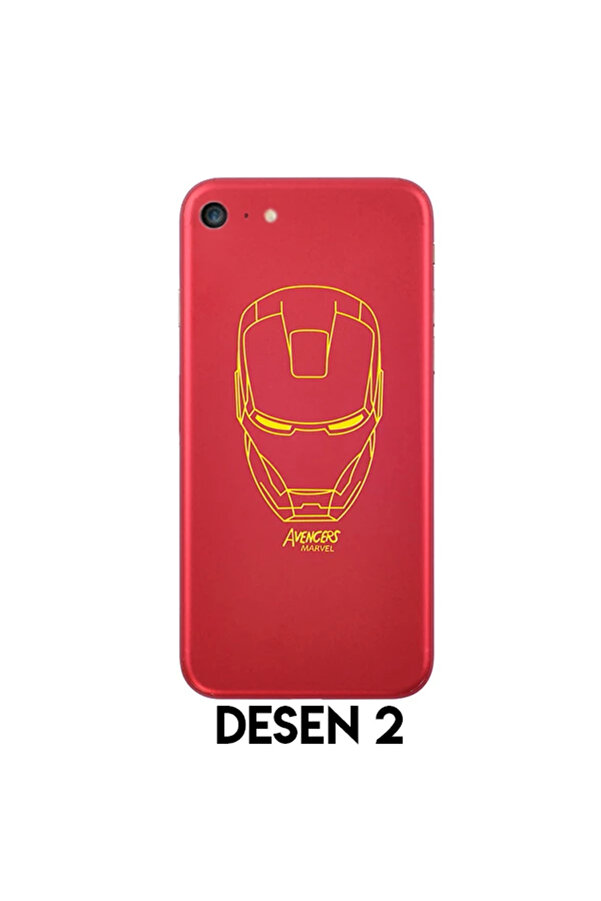İphone X Xs Desenli̇ Telefon Kaplaması Arka Sti̇cker-(1903) - Ust4311-4985