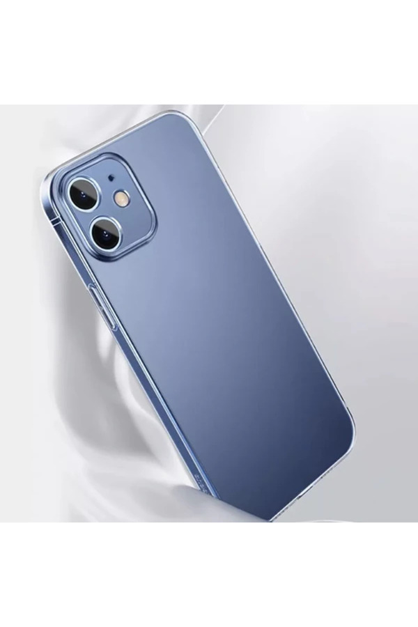 Si̇mple Case İphone 12 6.1 İnce Şeffaf Si̇li̇kon Kılıf Kamera Korumalı-(5775) - Gms1701-4292