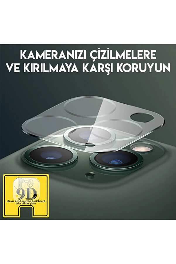 İphone 11 Pro 11 Pro Max Full Tempered Kamera Koruyucu Kırılmaz Cam-(1903) - Dropx3745-2510