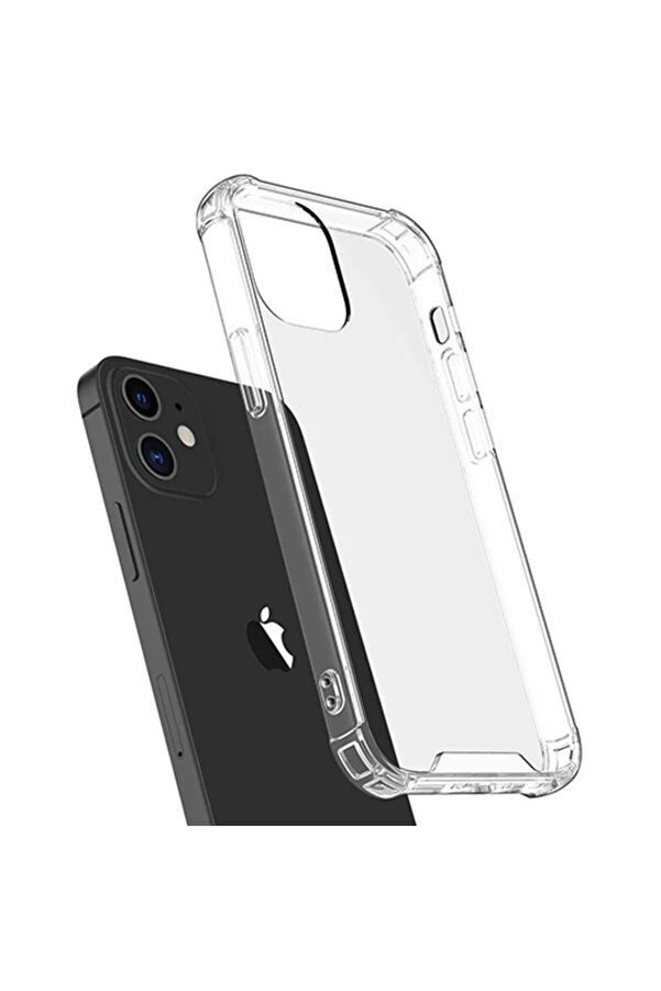 İphone 12-İphone 12 Pro 6.1 Anti̇-Drop Si̇li̇kon Kılıf Shockproof-(1903) - Dropx6255-8622