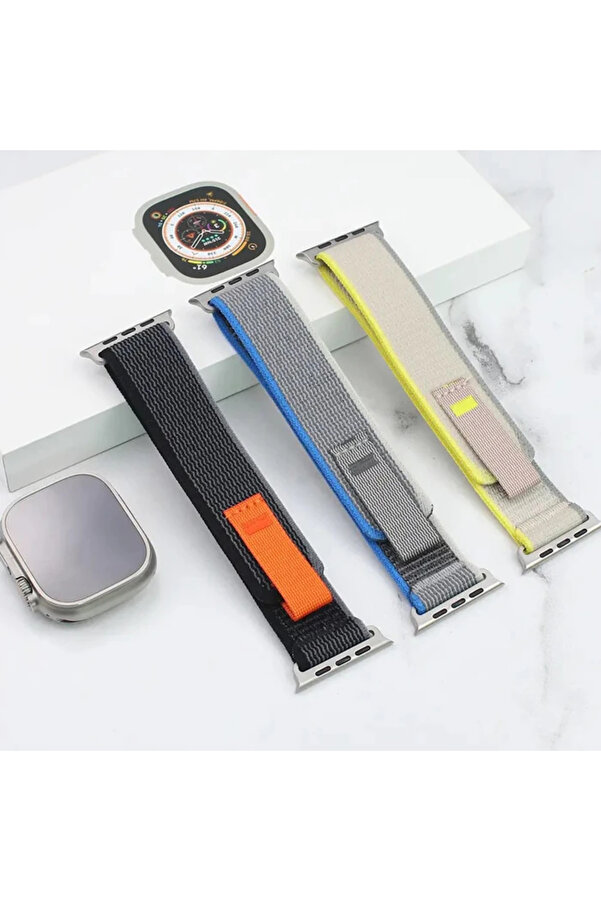 Ally Apple Watch 7-8 45Mm 6-5-4 44Mm Watch Ultra 49Mm Fi̇eld Loop Kayış Kordon 3-2- - Lc7205-5967