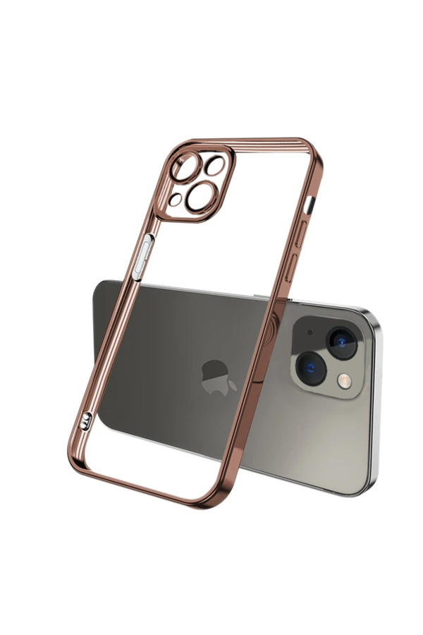 Ally Fashi̇on Seri̇es İphone 13 6.1İnç Kılıf Renkli̇ Kenar Lazer Çerçeveli̇ Si̇l - Dropx3980-3637