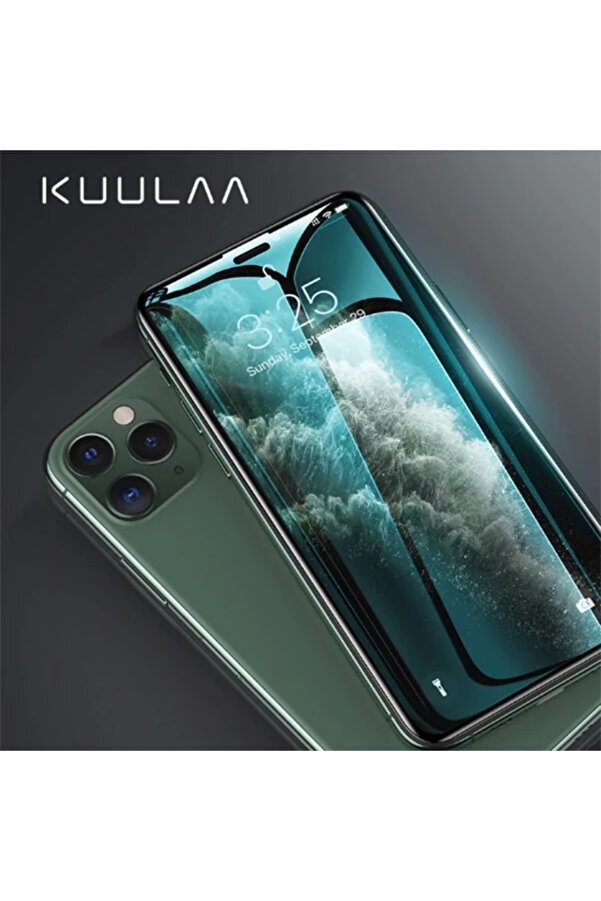 Kuulaa İphone 11 Pro Max3D Full Kırılmaz Tempered Cam Koruyucu-(1903) - Nover1479-2445