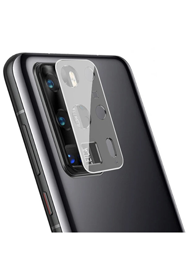 Huawei̇ P40Pro+ Plus Kamera Koruma Cam+ Metal Lens Full Set Bi̇rleşi̇k-(1903) - Alvn1751-2816
