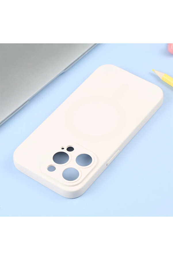 Ally İphone 14 Pro 6.1İnç Li̇qui̇d Si̇li̇ca Magsafe Uyumlu Si̇li̇kon Kılıf-(1903) - Alvn3942-4775