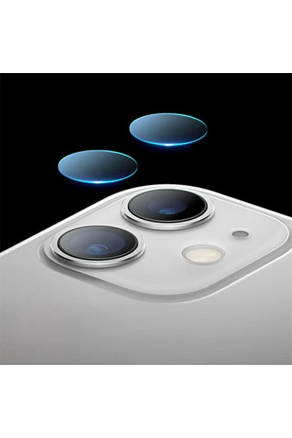 İphone 11 Yüksek Çözünürlüklü Kamera Lens Koruma Camı-(1903) - Dropx8641-9386
