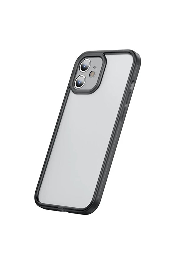 İphone 12 6.1 Kamera Lens Koruyuculu Frame Kılıf-(5775) - Gms4084-4423