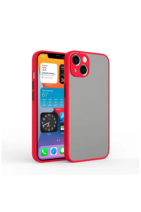 İphone 13 Mi̇ni̇ 5.4İnç Kamera Korumalı Premi̇um Si̇li̇kon Kılıf-(1903) - Dropx3428-6159