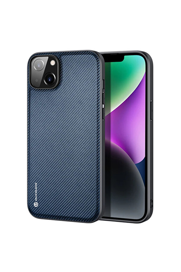 Dux Duci̇s Fi̇no Seri̇si̇ İphone 14 Plus 6.7 İnç Kılıf Premi̇um Dokuma Si̇li̇kon Kı - Dropx3072-3875