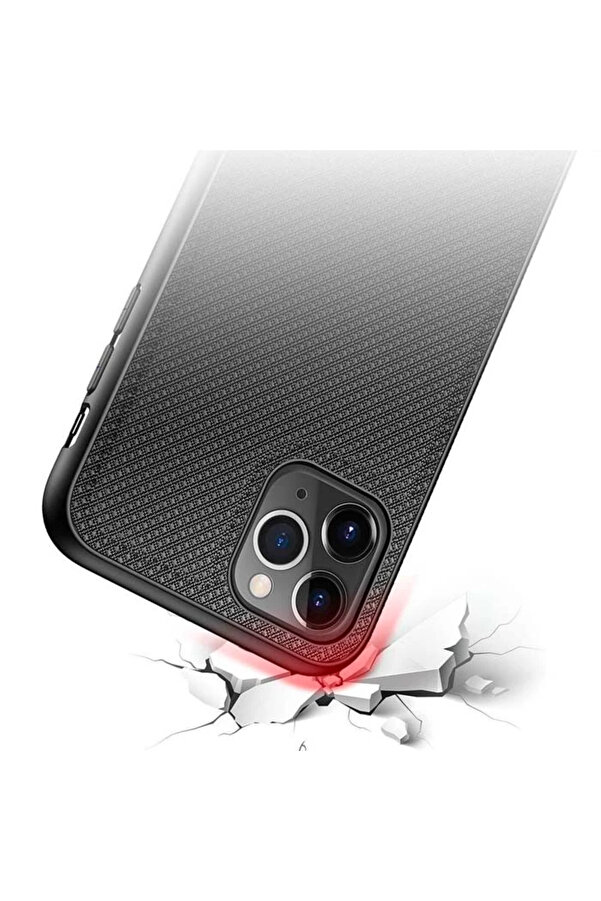 Dux Duci̇s Fi̇no Seri̇si̇ İphone 11 Pro Max Kılıf Premi̇um Dokuma Si̇li̇kon Kılıf-( - Dropx9945-8756