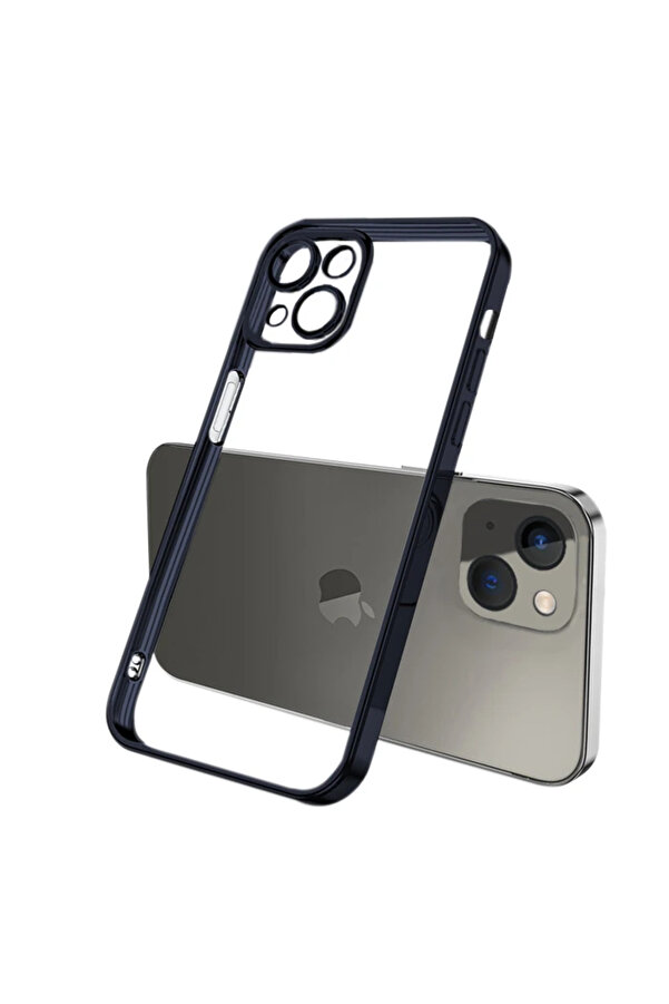 Ally Fashi̇on Seri̇es İphone 13 6.1İnç Kılıf Renkli̇ Kenar Lazer Çerçeveli̇ Si̇l - Dropx3980-3637