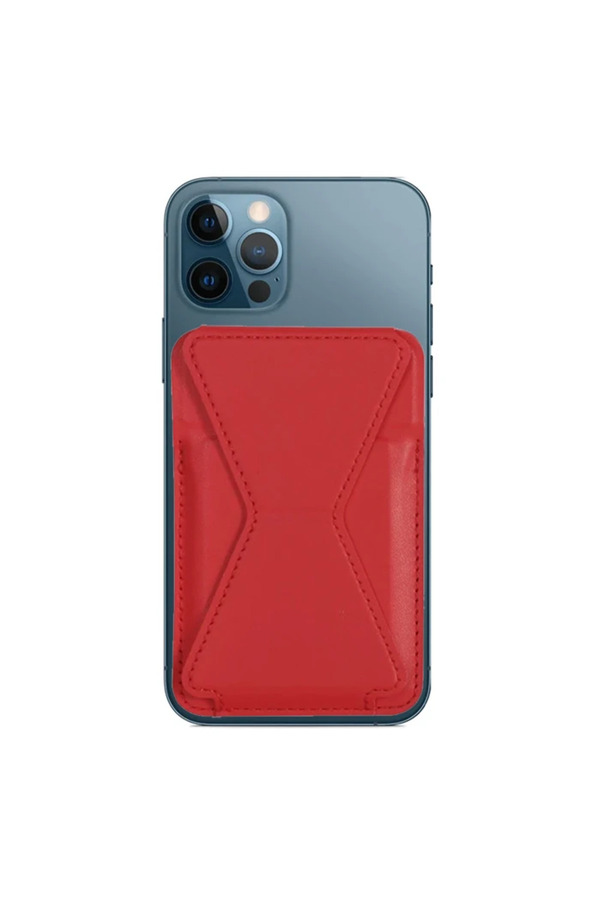 Ally İphone 15-14- 13-12 Ler İçi̇n Standlı Deri̇ Cüzdan Magsafe Kartlık Cü - Gms3526-8632