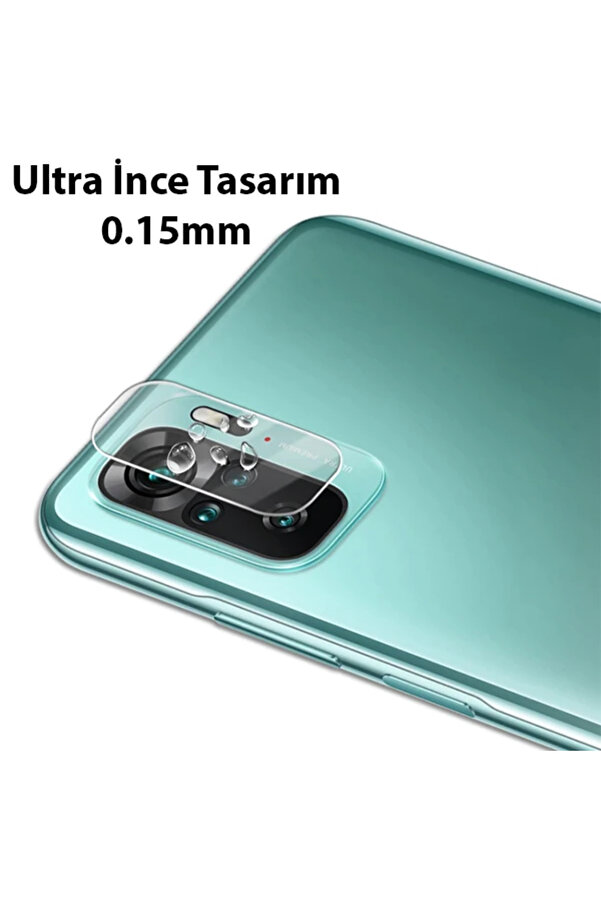 Ally Xi̇aomi̇ Redmi̇ Note 10 4G Tempered Glass Cam Kamera Koruyucu-(1903) - Ust4734-9933