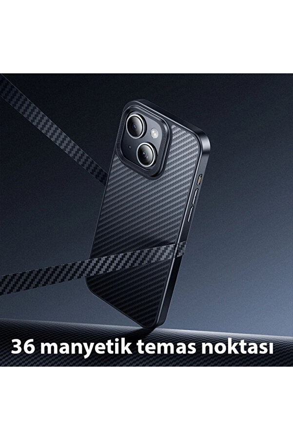 Hoco İphone 15 Plus As7 Kevlar Kılıf Manyeti̇k Magsafeli̇ Telefon Kılıfı-(190 - Dropx4042-4929