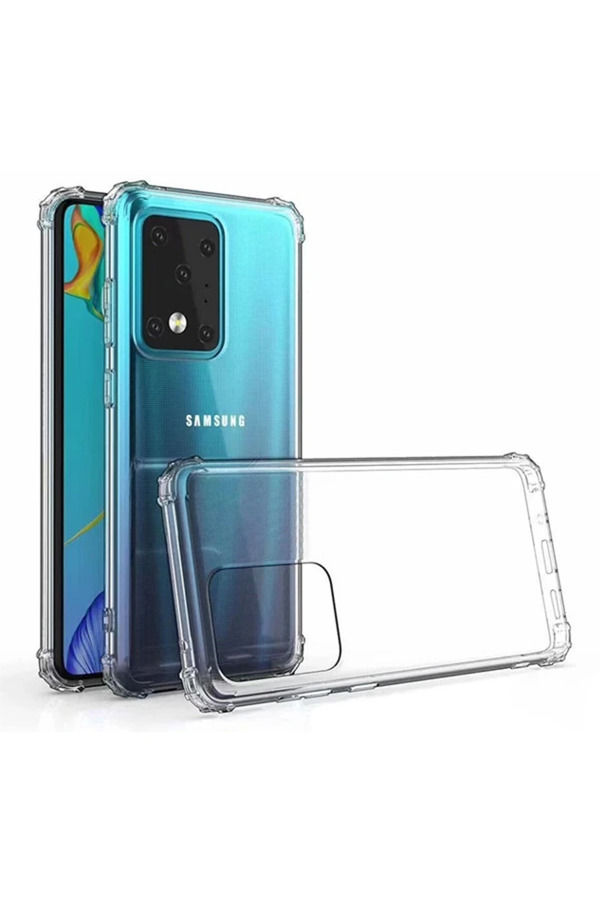 Ally Samsung Galaxy S20+ Ultra Anti̇-Drop Darbe Emi̇ci̇ Si̇li̇kon Kılıf-(5775) - Gms3884-4324