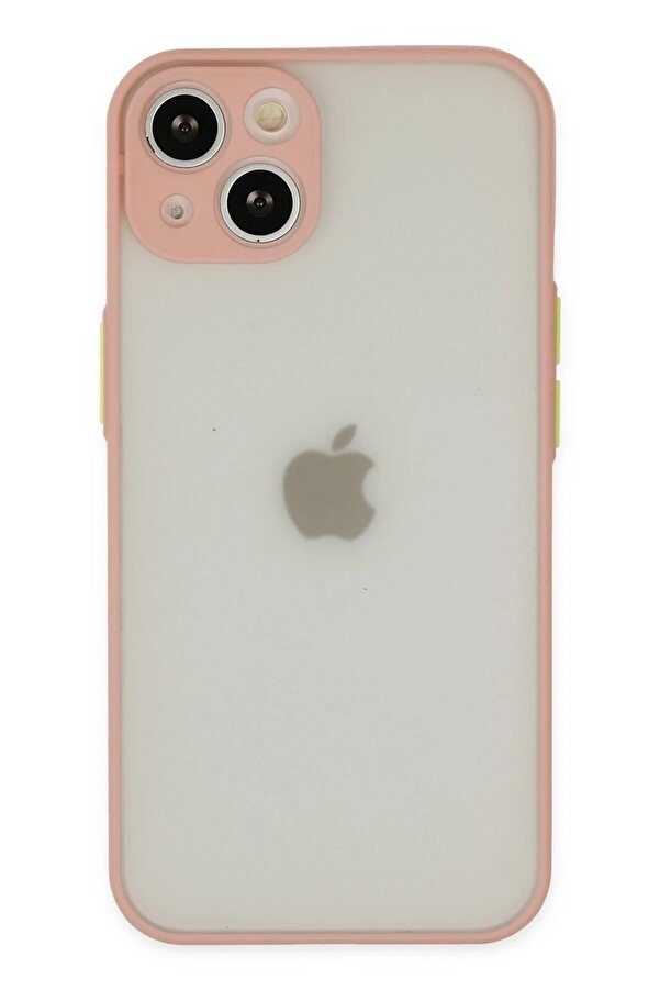 İphone 14 Kılıf Montreal Si̇li̇kon Kapak - Pembe - Dropx4977-1169