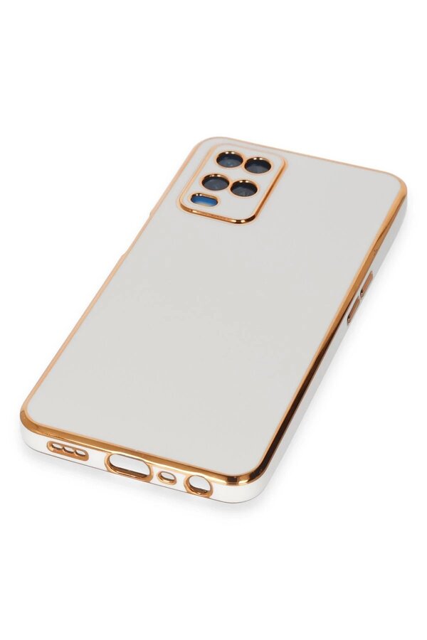 Oppo A54 4G Kılıf Volet Si̇li̇kon - Beyaz - Dropx2702-1414