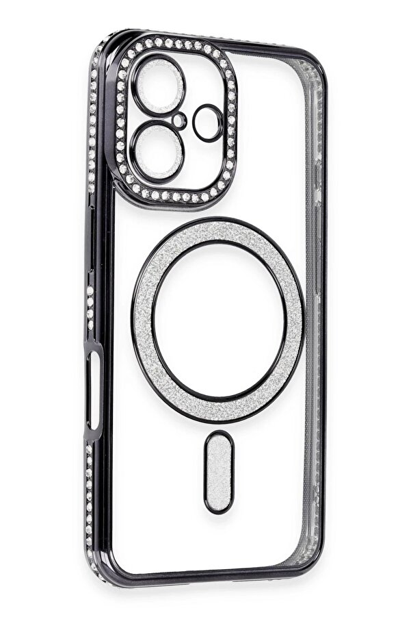 İphone 16 Kılıf Joke Si̇mli̇ Magneti̇csafe Kılıf - Si̇yah